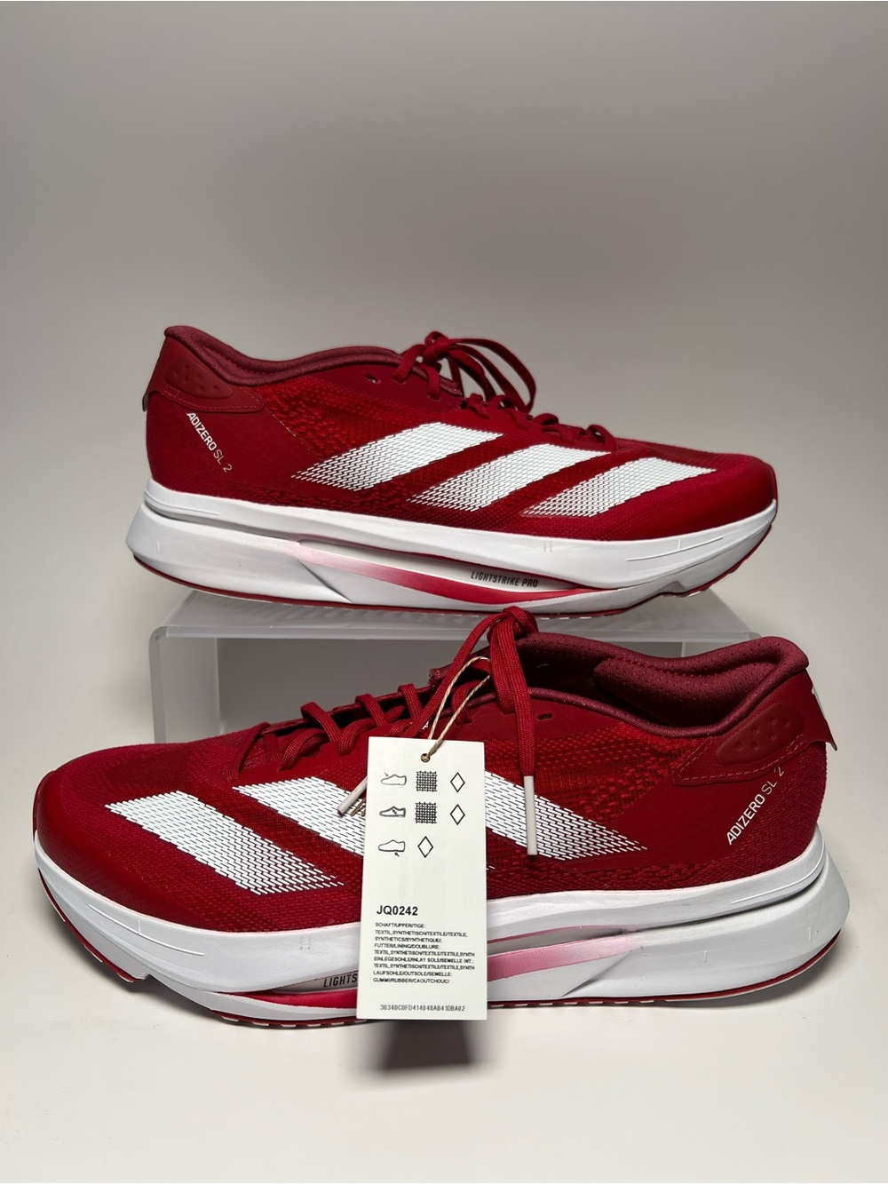 adidas Men's Adizero SL2 University of Indiana Hoosiers Shoes JQ0242 Men’s Size